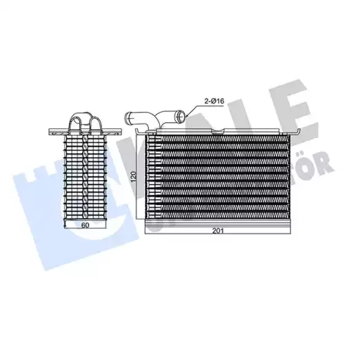 KALE Turbo Radyatörü Intercooler 354520