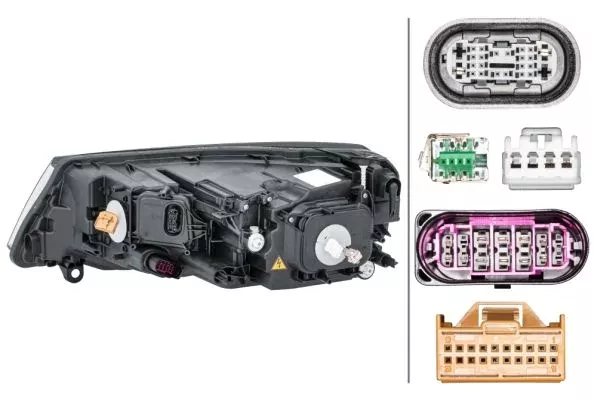 HELLA Far Led Ayarlı Sağ 1EL011937421 1038847. Görsel