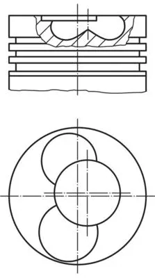 MAHLE Motor Pistonu 81.50mm