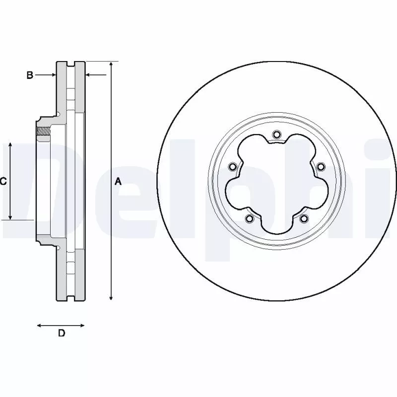 DELPHI Ön Fren Diski 288Mm