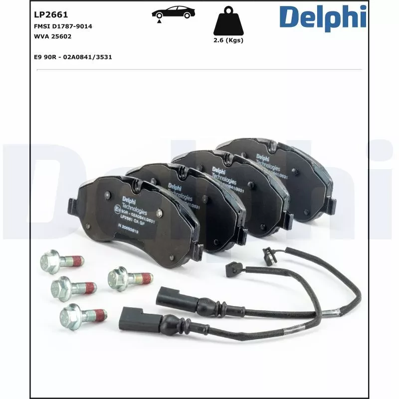 DELPHI Ön Fren Balatası Tk LP2661 1108539. Görsel