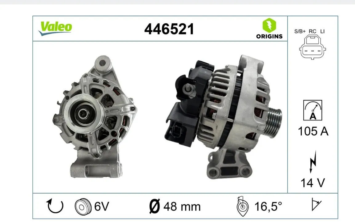 VALEO Alternatör Komple 80A