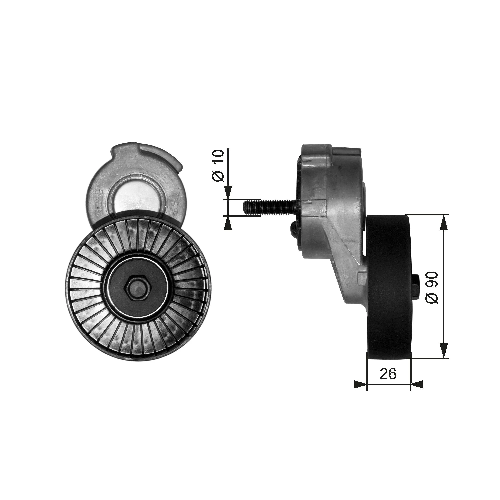 GATES Triger Kayış Gergi Rulmanı