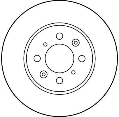 TRW Ön Fren Diski 262.4.mm Takım DF2792 1149453. Görsel