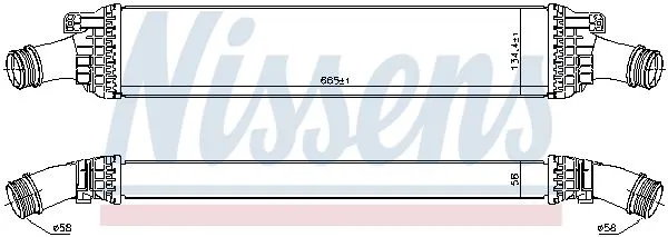 NISSENS Turbo İntercool Radyatörü 96567 1149586. Görsel