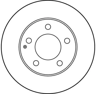 TRW Ön Fren Diski Havalı 258mm Takım DF2704 1149814. Görsel