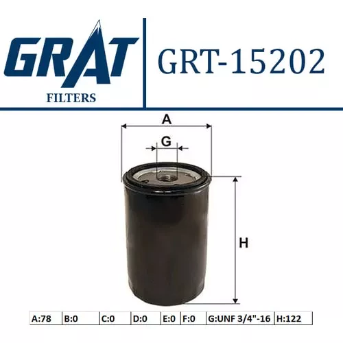 GRAT Yağ Filtre