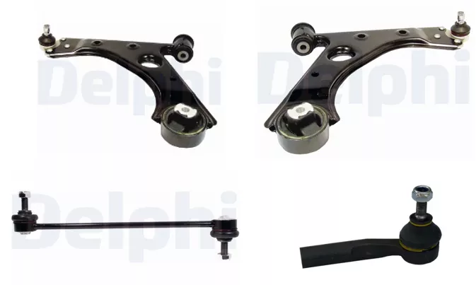 DELPHI Ön Salıncak+Rot Başı+Viraj Demir Askı Rotu Takım sağ ve Sol ( Rot Başları Orjin Markadır) 50090086